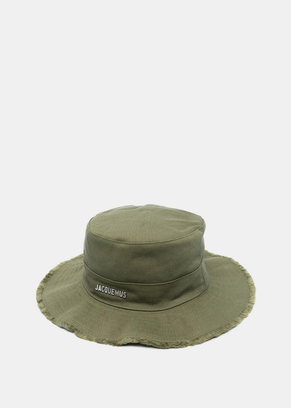 JACQUEMUS Green 'Le bob Artichaut' Beach Hat