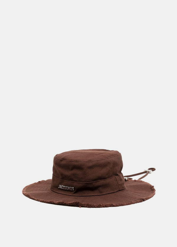 JACQUEMUS Brown 'Le bob Artichaut' Beach Hat