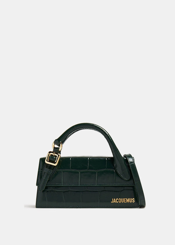 JACQUEMUS Dark Green Le Chiquito Long Boucle Bag