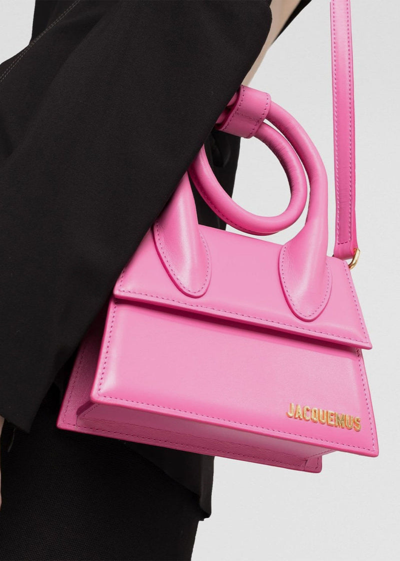 JACQUEMUS Pink 'Le Chiquito Noeud' Coiled Bag
