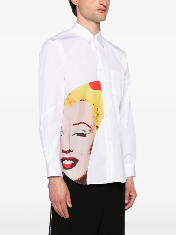 COMME DES GARCONS SHIRT Men Marilyn Monroe Graphic Shirt-NOBLEMARS