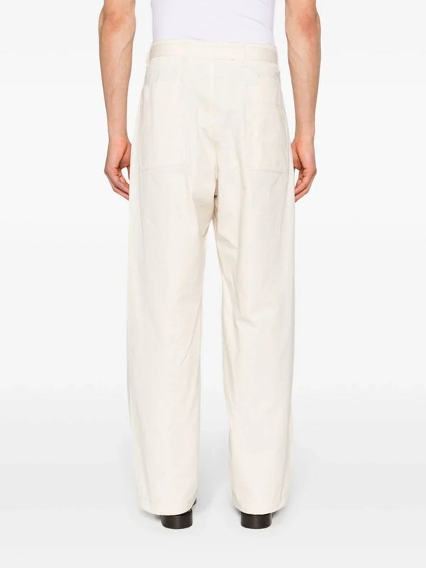 LEMAIRE Men Seamless Belted Pants-NOBLEMARS