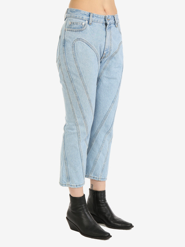 MUGLER Women Spiral Jeans-NOBLEMARS
