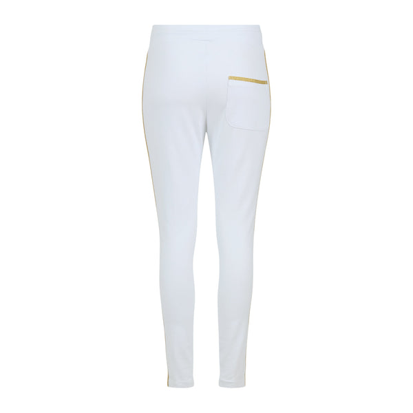 Madison Maison™ White W/ Gold Stripe Sweatpants-NOBLEMARS