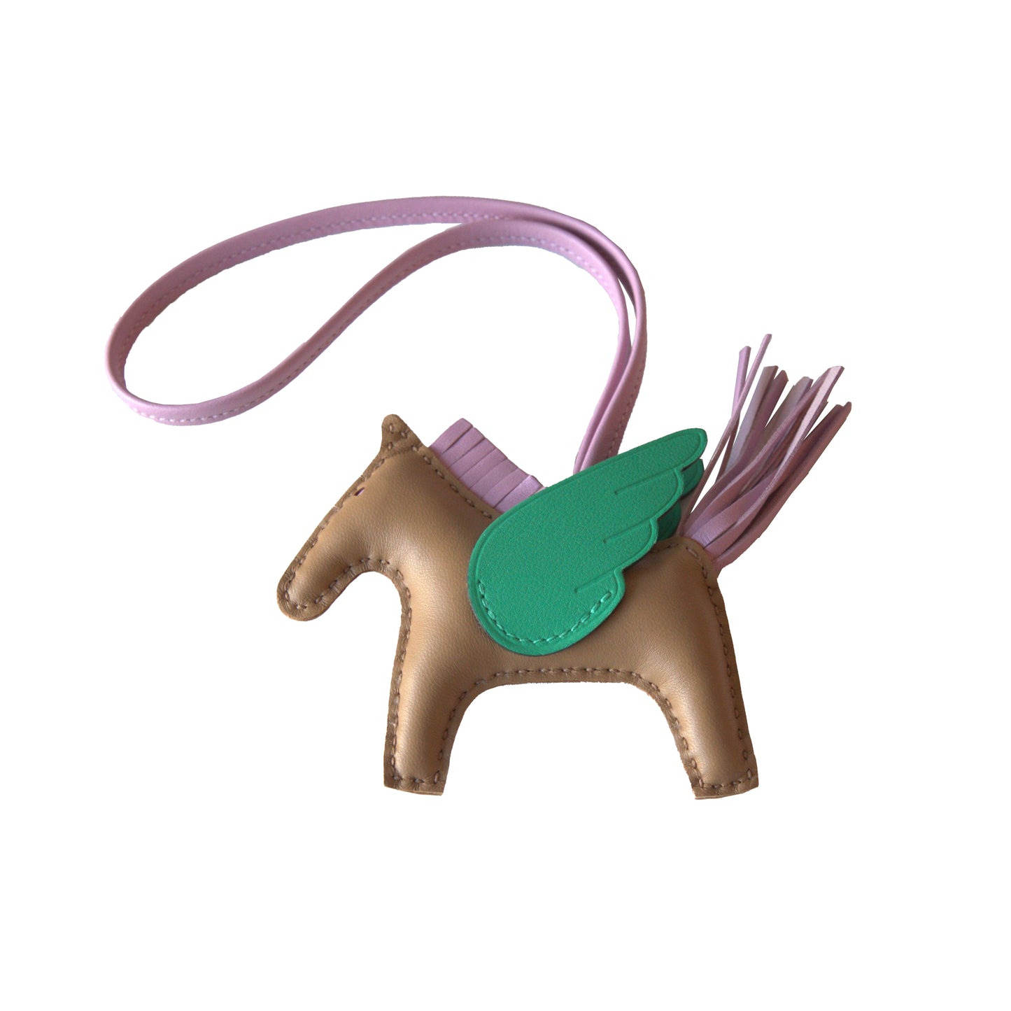 Hermes Rodeo Pegasus PM Charm Green Brown - NOBLEMARS