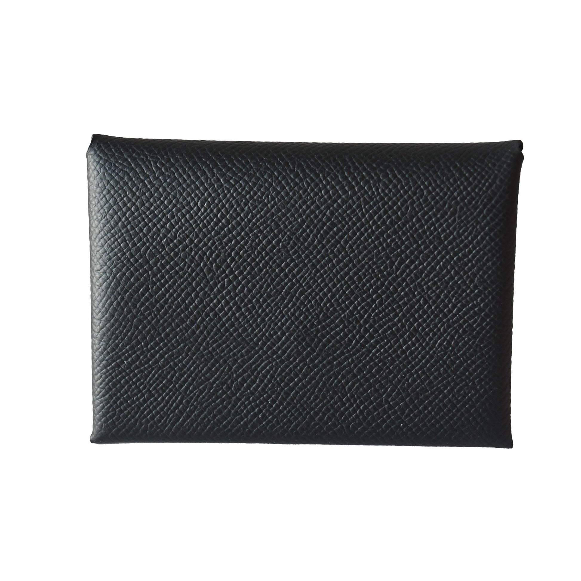 Hermes Calvi Epsom Card Holder Black - NOBLEMARS