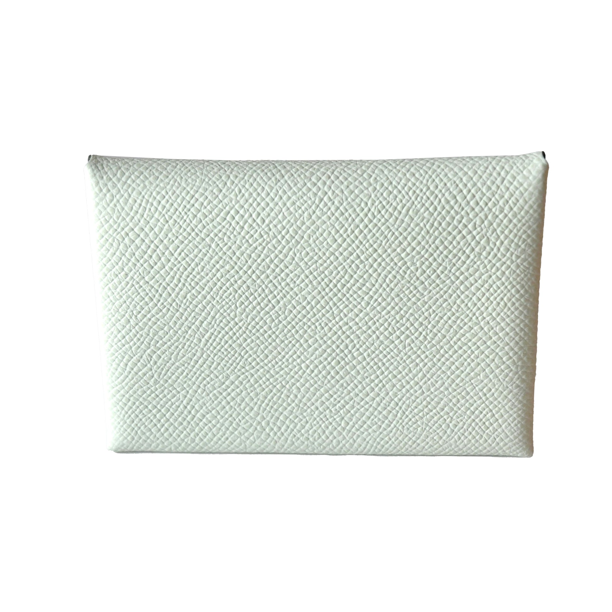 Hermes Calvi Epsom Card Holder Vert mint - NOBLEMARS