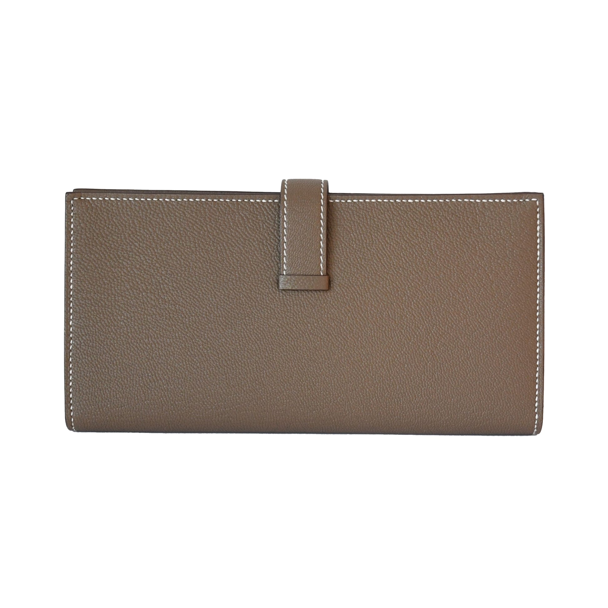 Hermes Bearn Epsom Wallet Gold Hardware Etoupe - NOBLEMARS