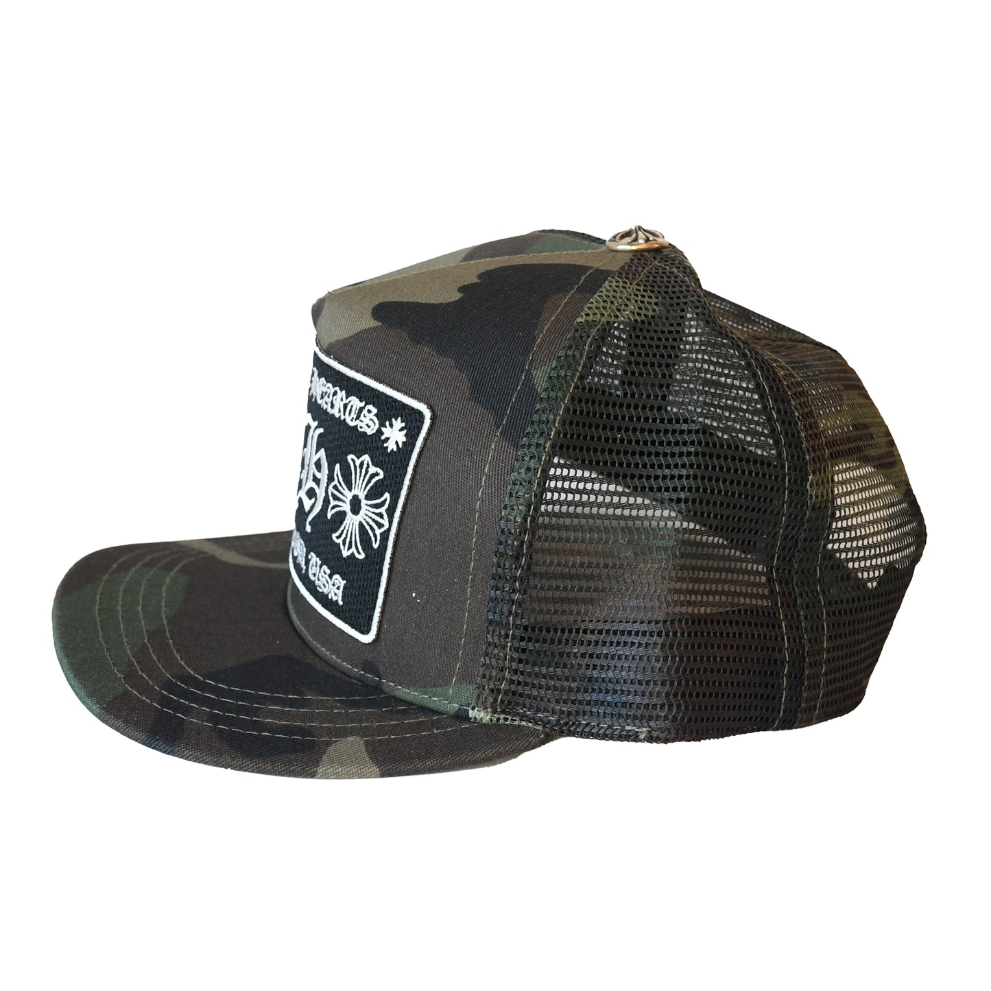 Chrome Hearts CH Hollywood Trucker Hat Camouflage