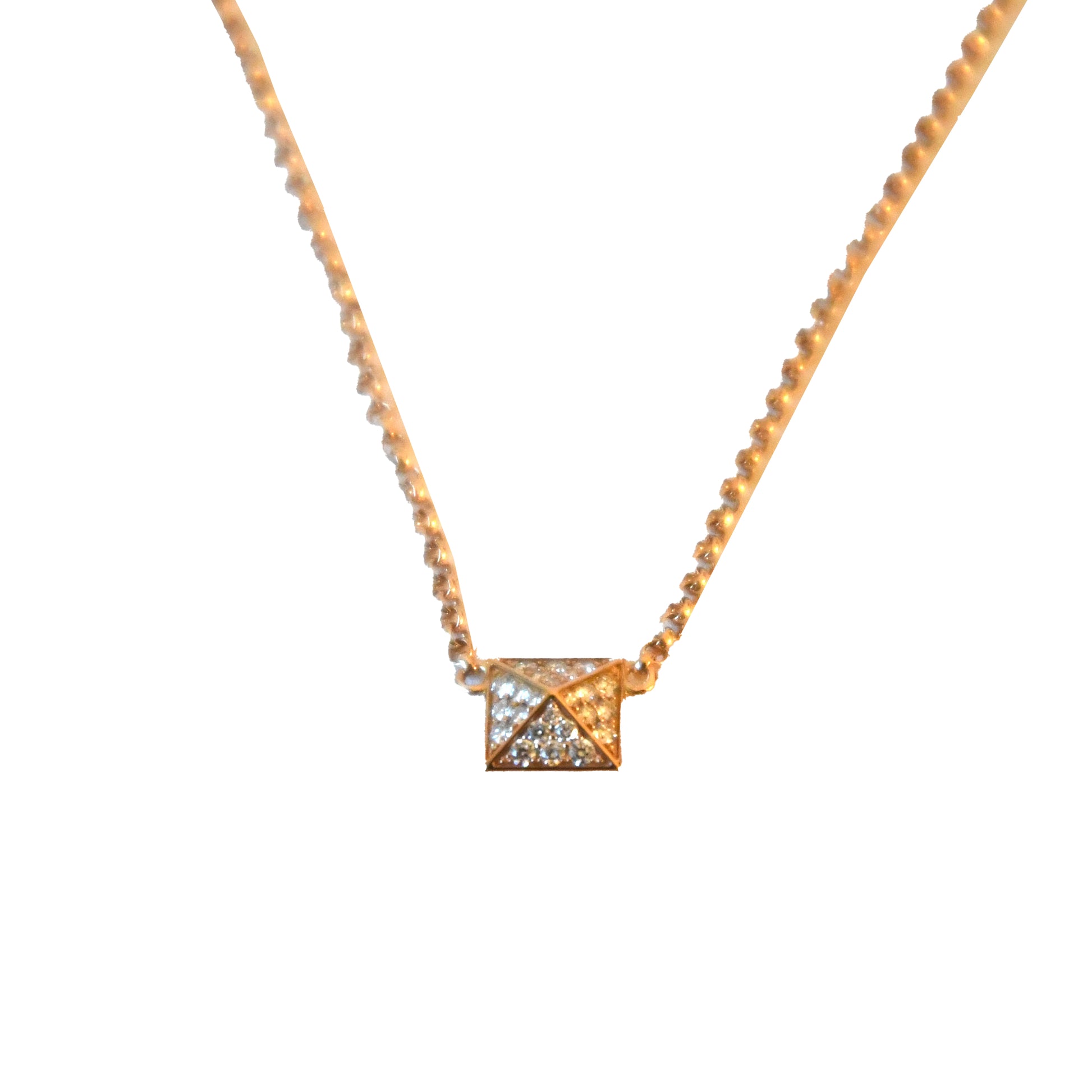 Hermes Clou D'H Diamond Necklace Gold - NOBLEMARS