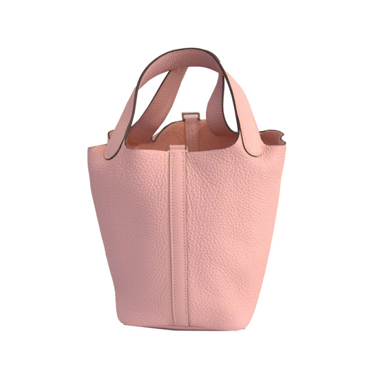 Hermes Picotin 18 Palladium Hardware Rose Sakura - NOBLEMARS