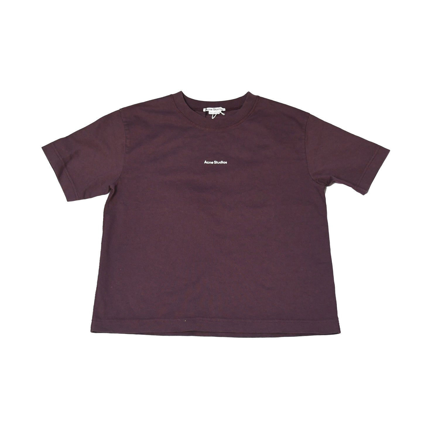 Acne Studios Stamp Logo T-shirt Aubergine Purple - NOBLEMARS