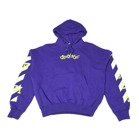 Off-White Opposite Arrow Hoodie Purple - NOBLEMARS