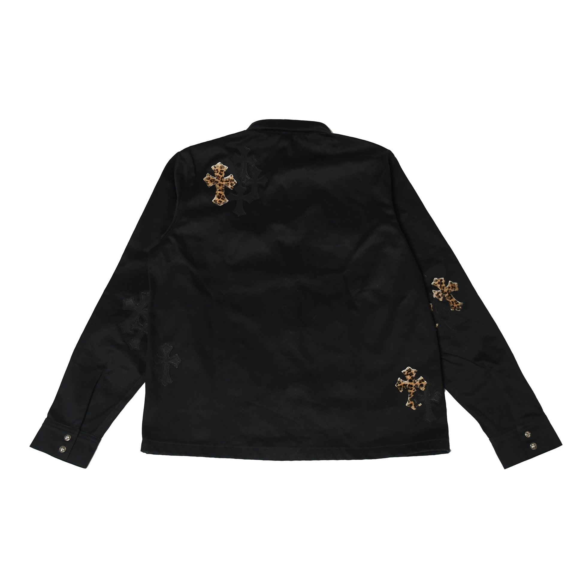 Chrome Hearts Cross Patch Work Dog Black - NOBLEMARS