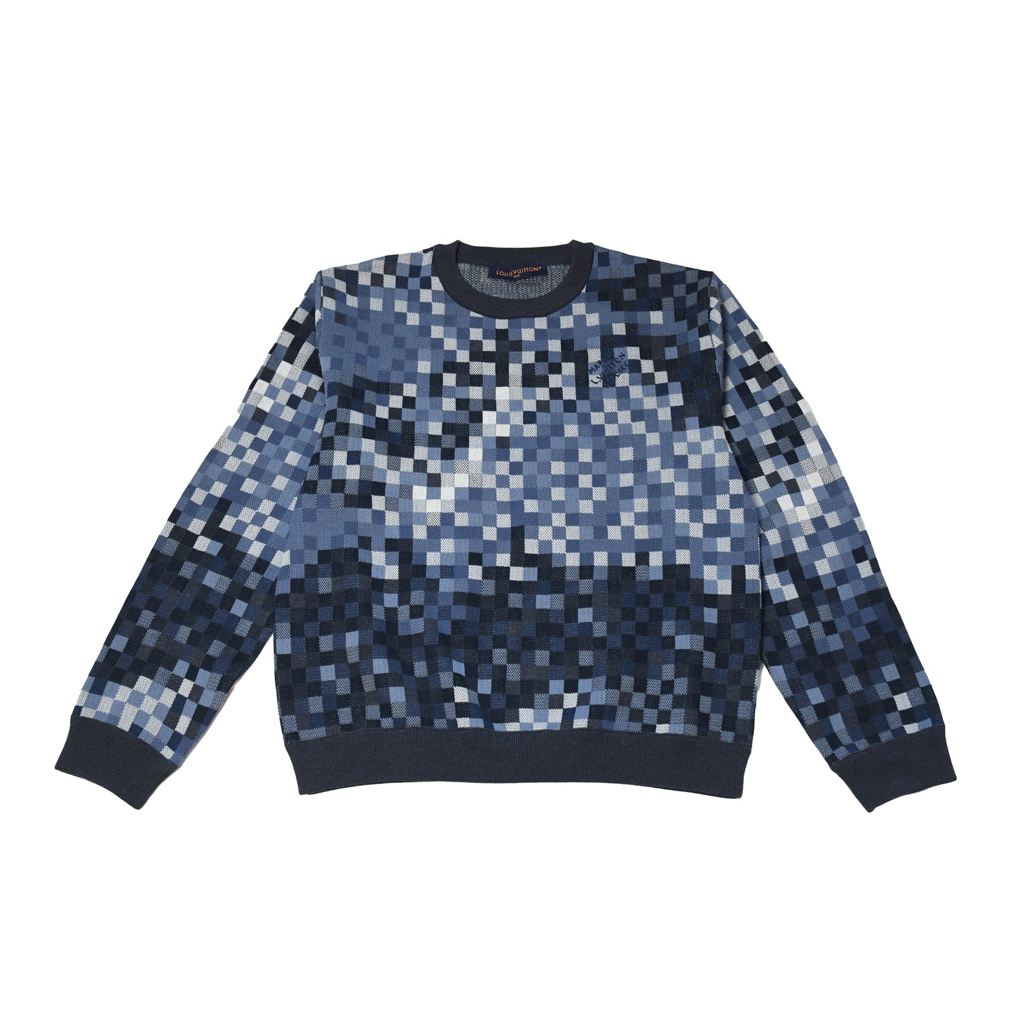 Louis Vuitton Vers Damoflage Jacquard Pullover - NOBLEMARS