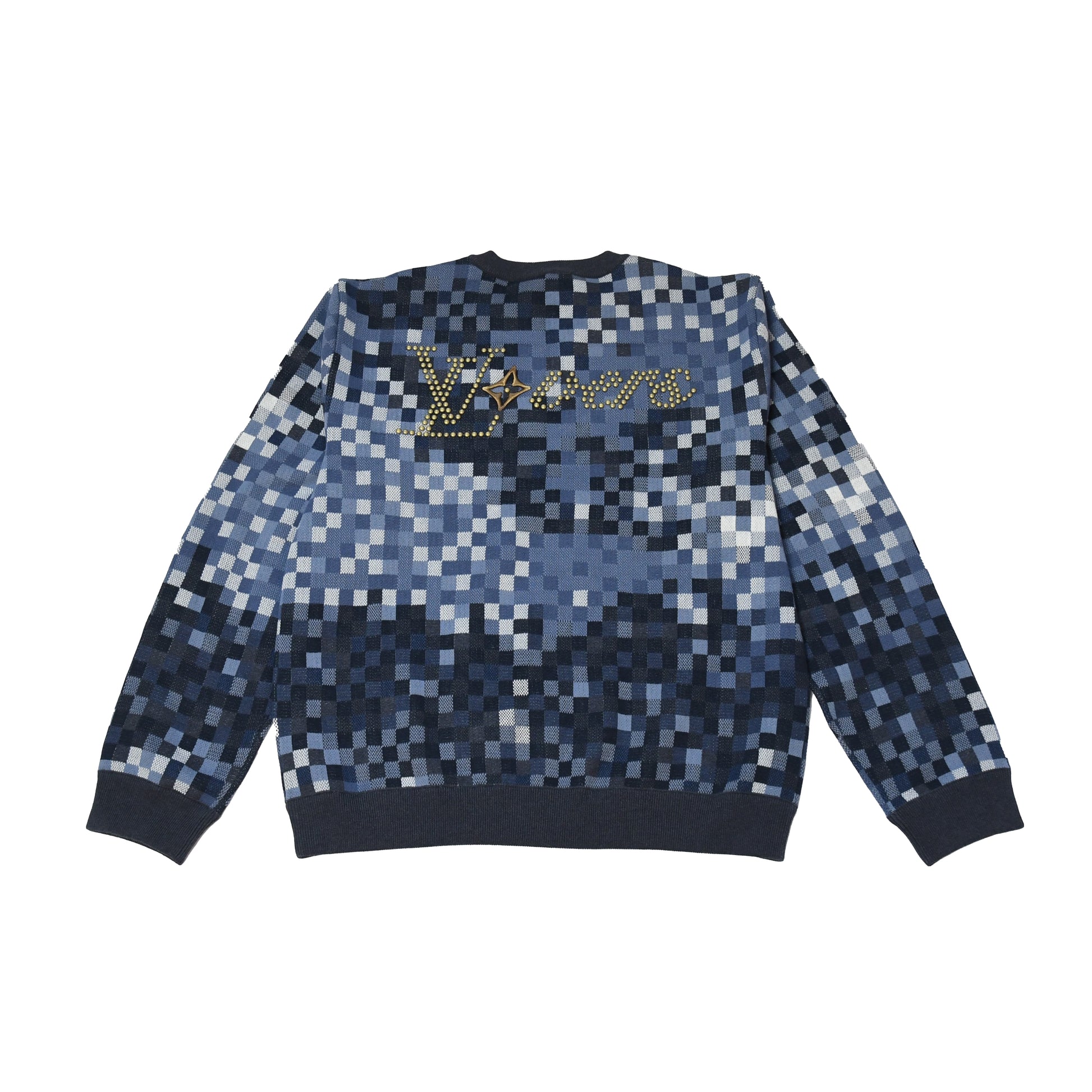 Louis Vuitton Vers Damoflage Jacquard Pullover - NOBLEMARS