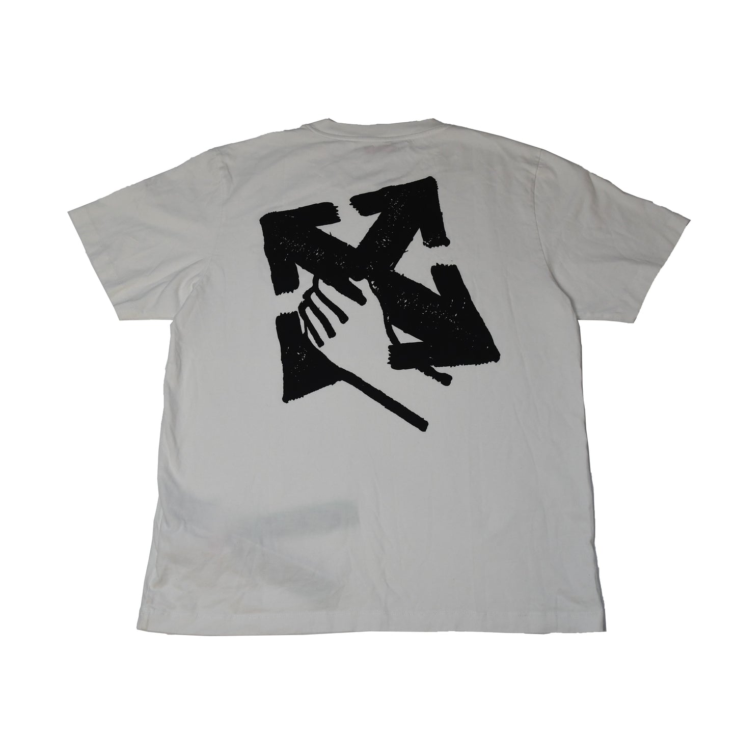 Off-White Hand Arrow Boxy T-Shirt White - NOBLEMARS