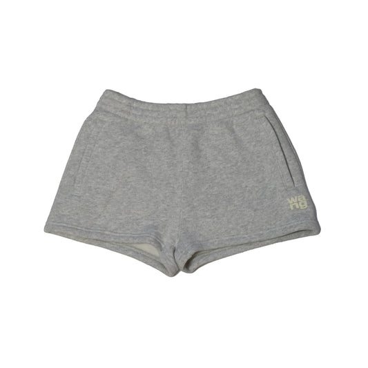 Alexander Wang Logo-stamp Mini Shorts Grey - NOBLEMARS