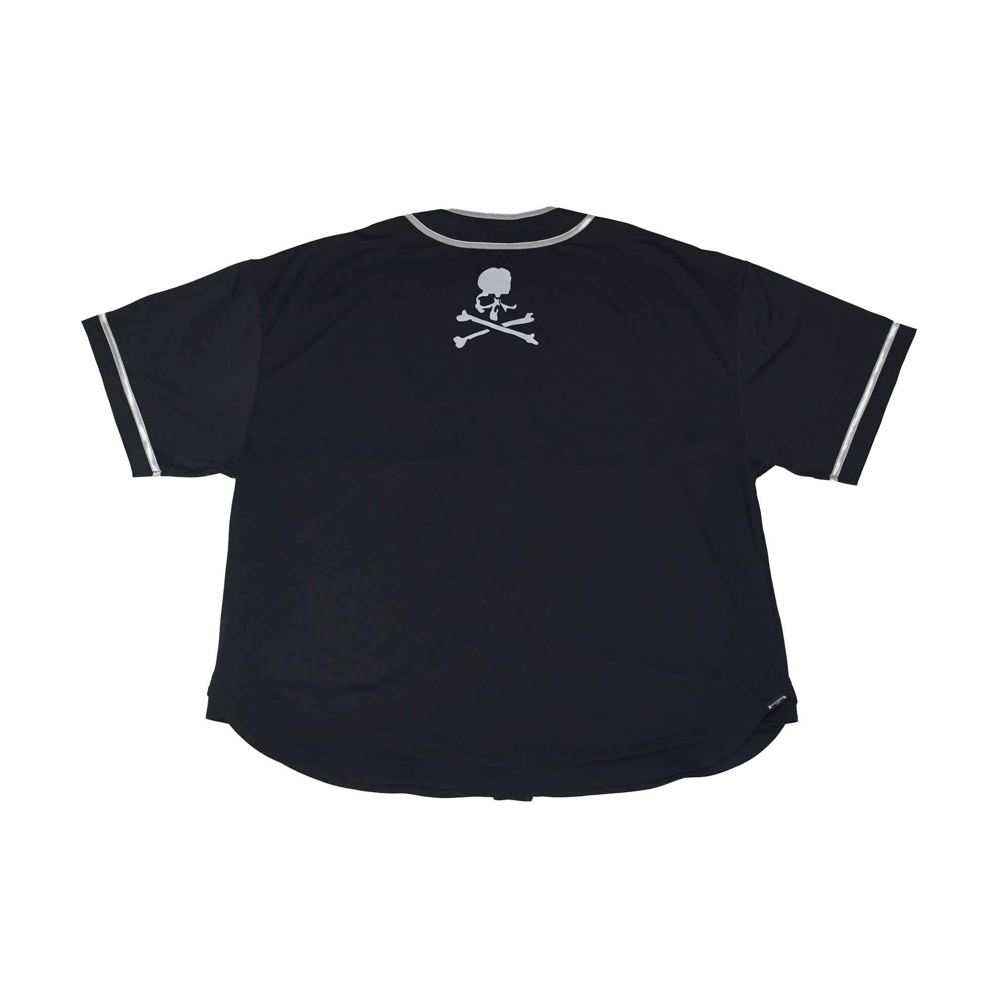 Mastermind Japan Logo-print Baseball Shirt Black - NOBLEMARS