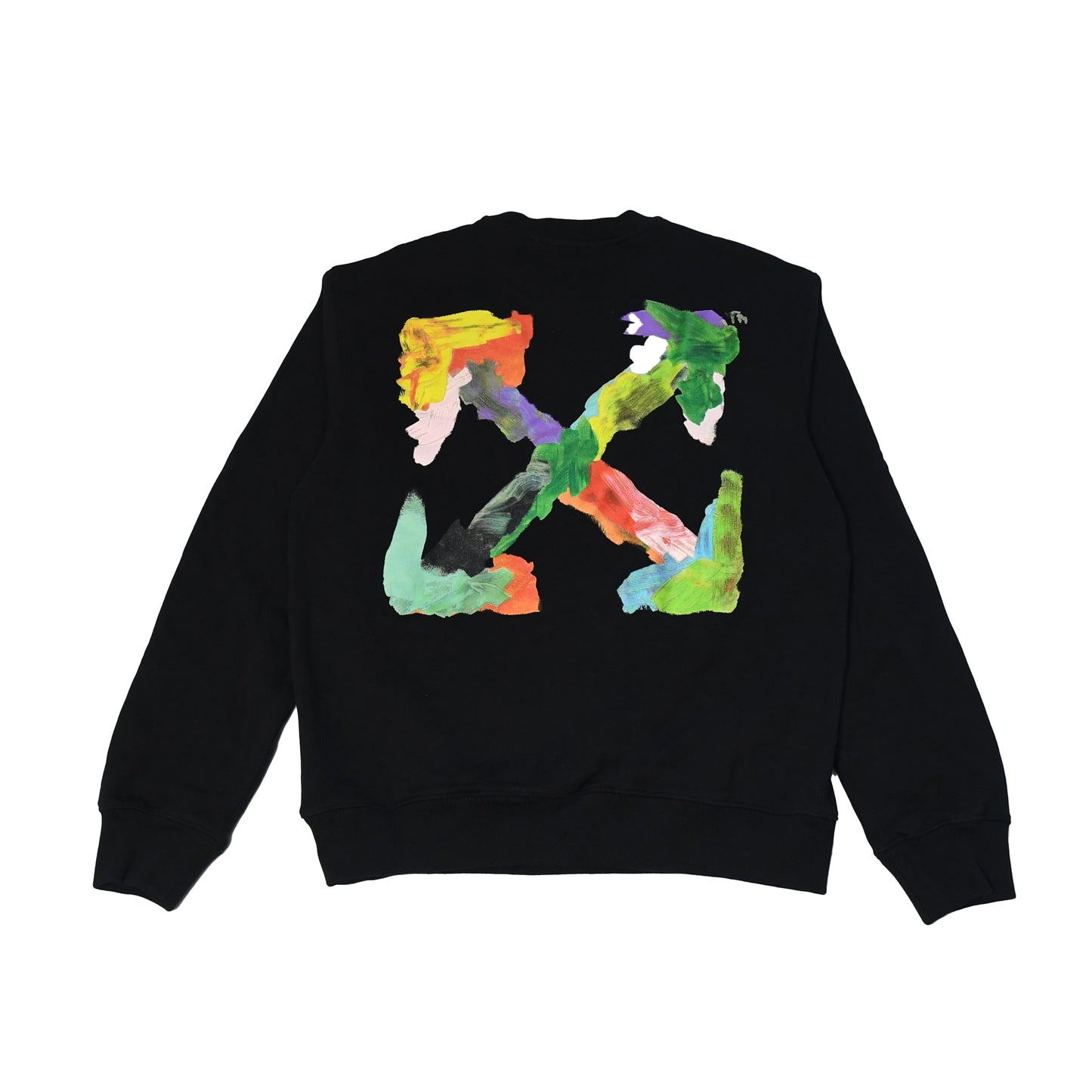 Off-White Brush Arrow Crewneck Sweatshirt Black - NOBLEMARS