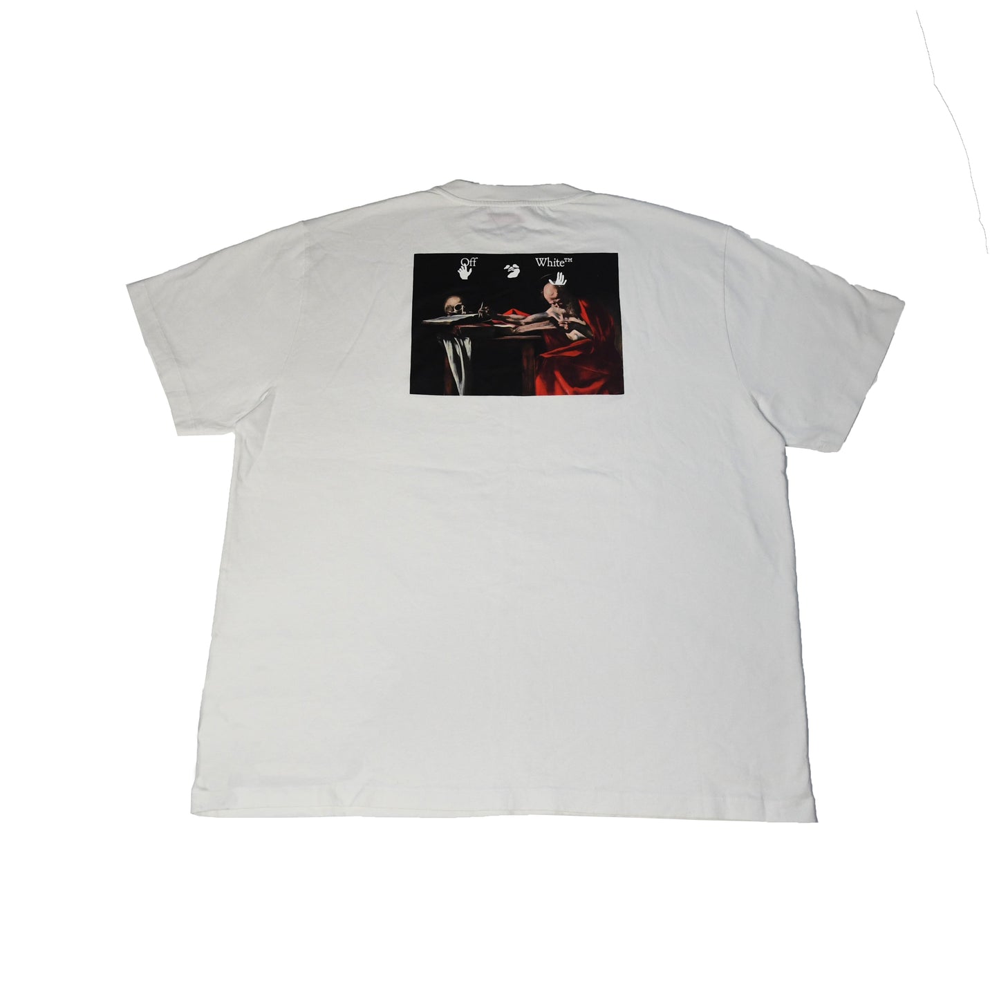 Off-White Caravaggio Saint Jerome Writing T-Shirt White - NOBLEMARS