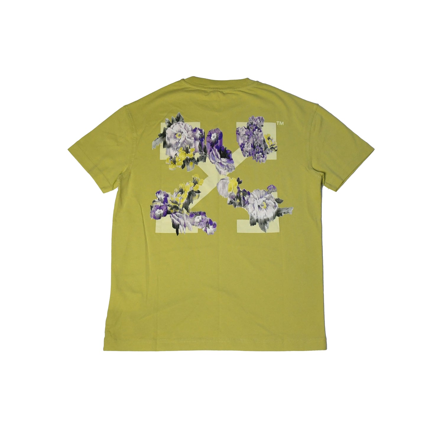 Off-White Flower Arrow Casual T-shirt Yellow - NOBLEMARS