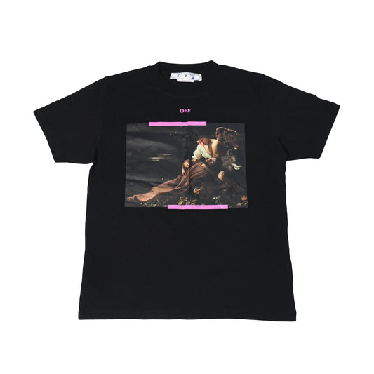 Off-White Caravaggio The Ecstasy of Saint Francis T-shirt Black - NOBLEMARS