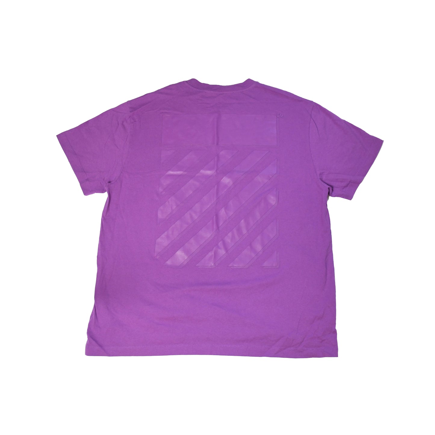 Off-White Diag Tab T-shirt Purple - NOBLEMARS