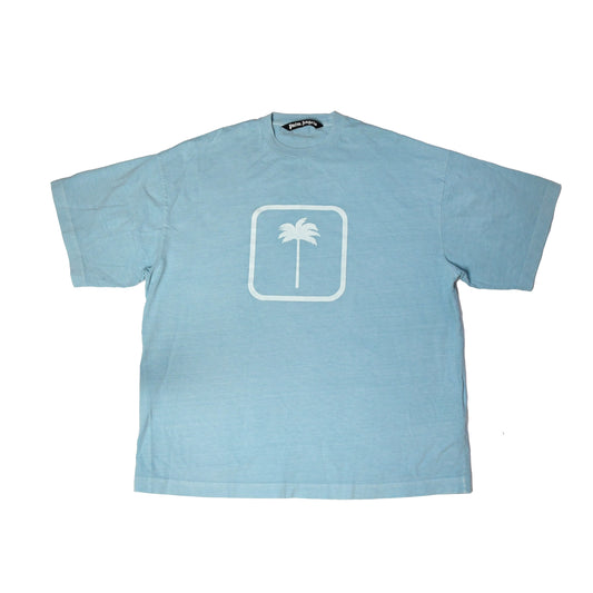 Palm Angels Palm Tree T-shirt Light Blue - NOBLEMARS