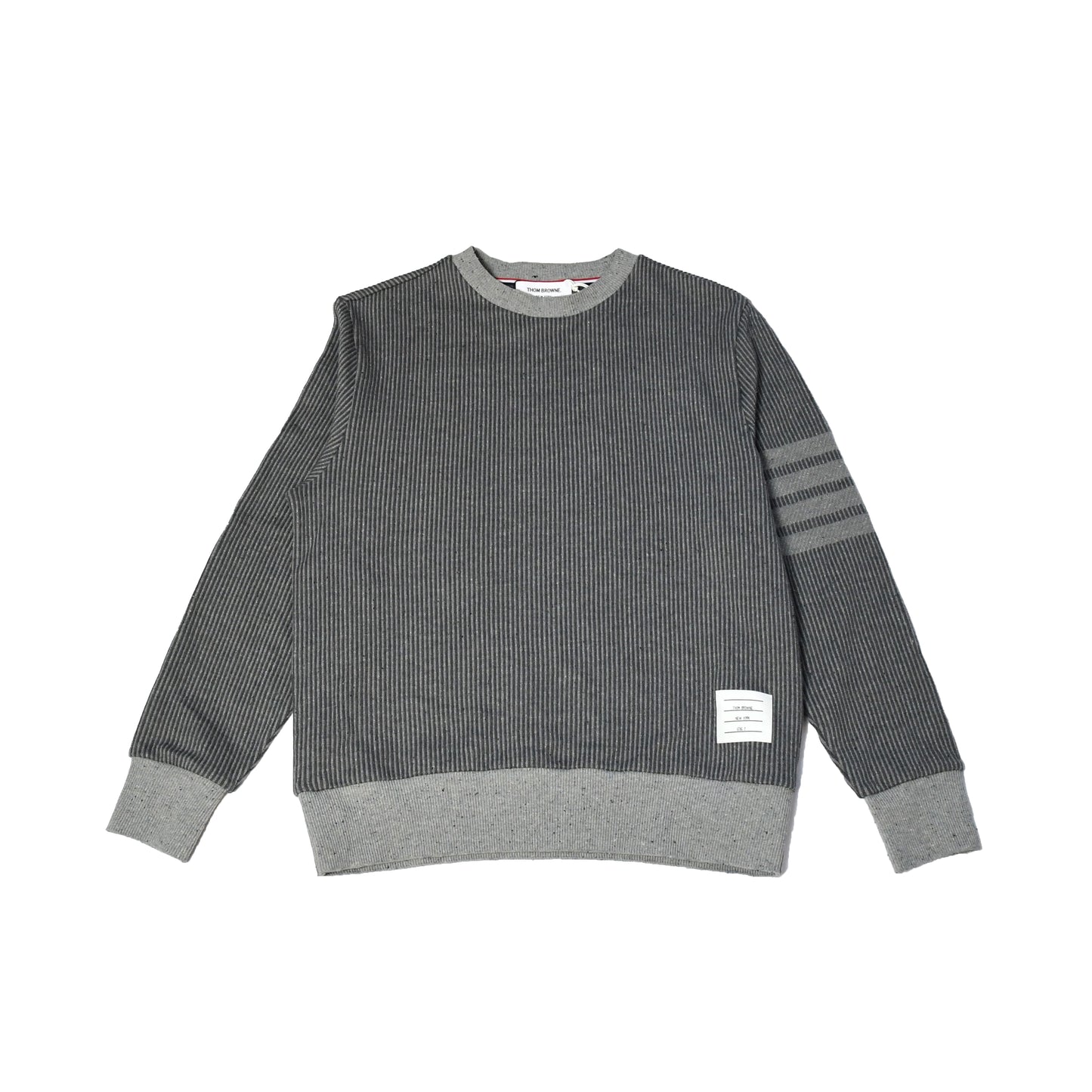 Thom Browne 4-Bar Ribbed Sweater Grey - NOBLEMARS