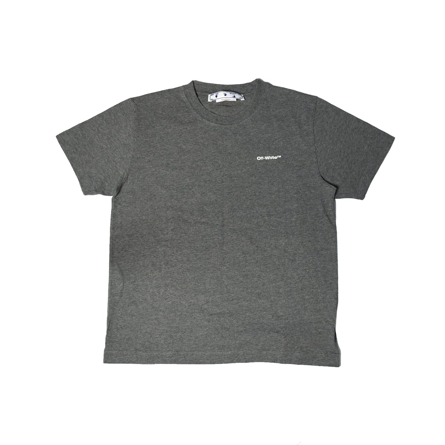 Off-White Wave Outline Diag T-shirt Grey - NOBLEMARS