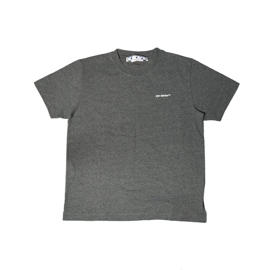 Off-White Wave Outline Diag T-shirt Grey - NOBLEMARS