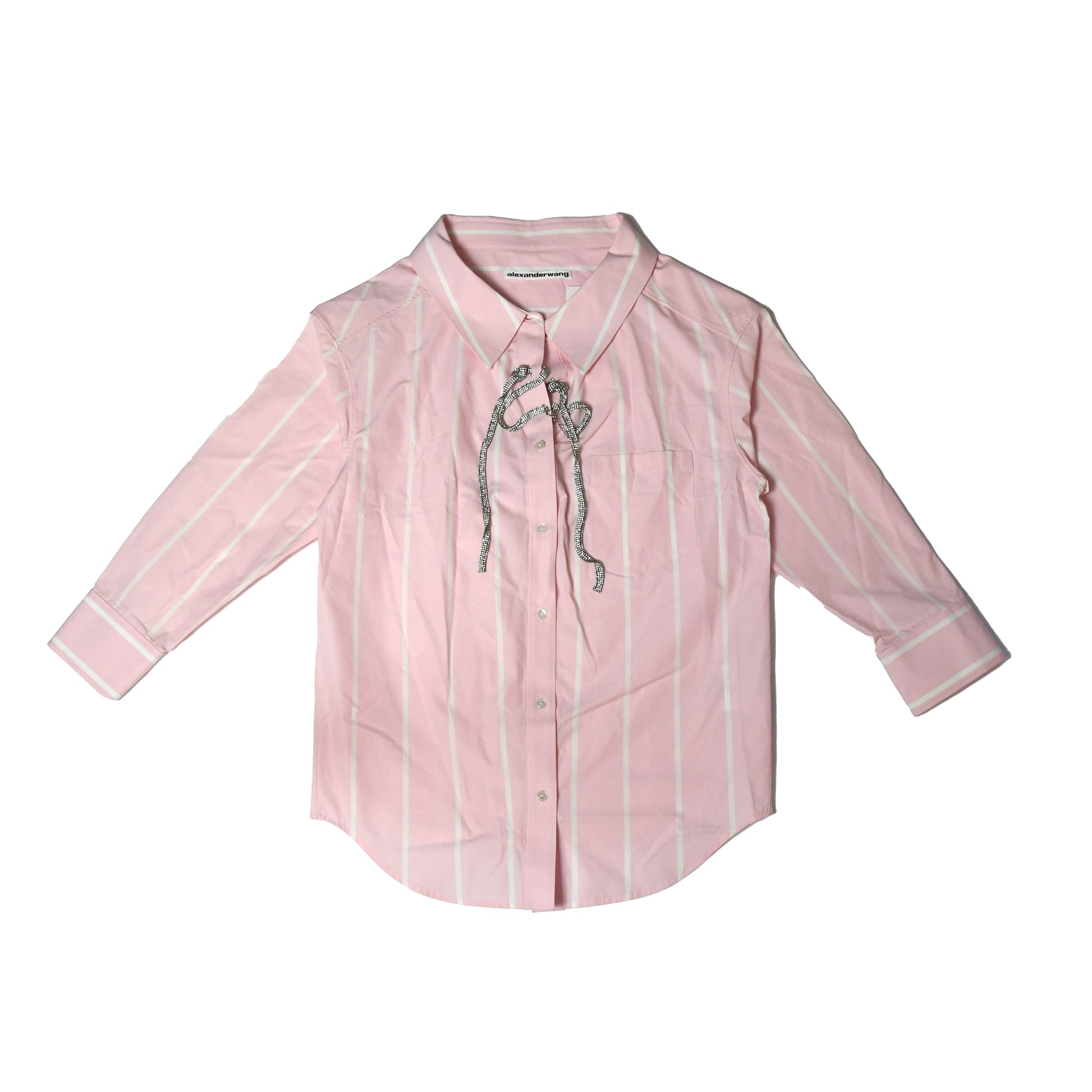 Alexander Wang Striped Shirt Pink - NOBLEMARS