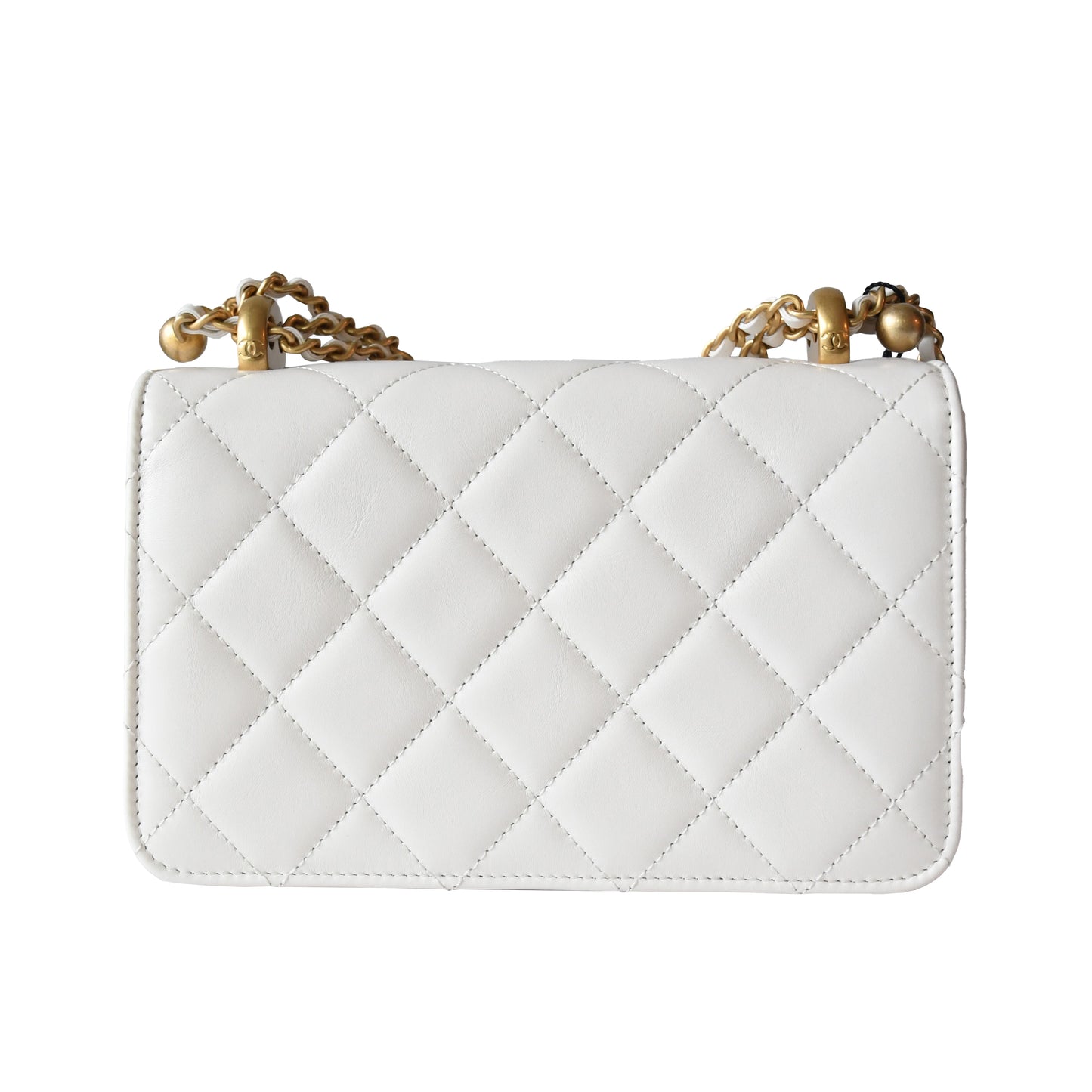 Chanel Calfskin Quilted Mini Perfect Fit Flap White - NOBLEMARS