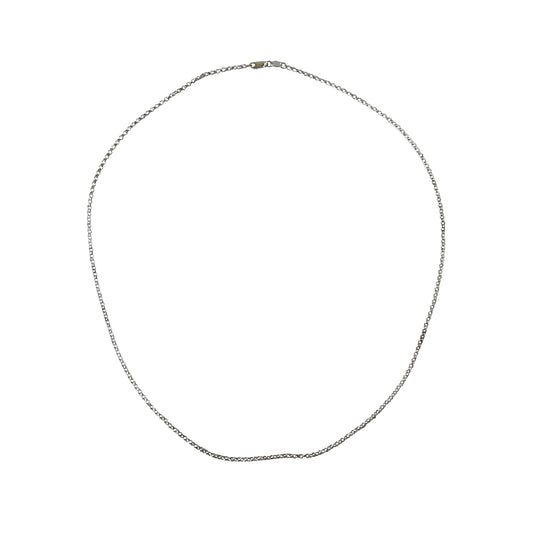 Chrome Hearts Roll Chain Necklace Silver