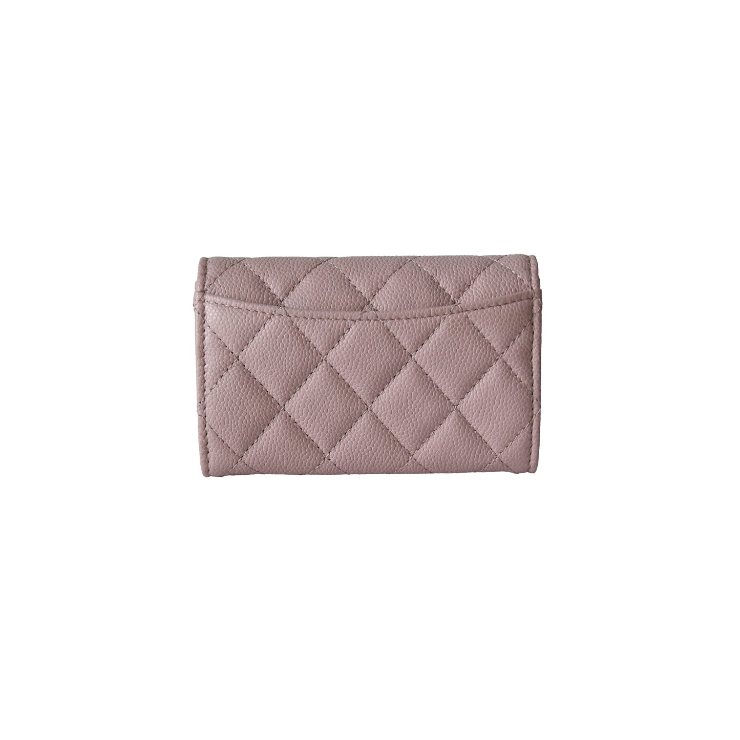 Chanel CC Caviar Quilted Flap CF Card Holder Light Pink-NOBLEMARS