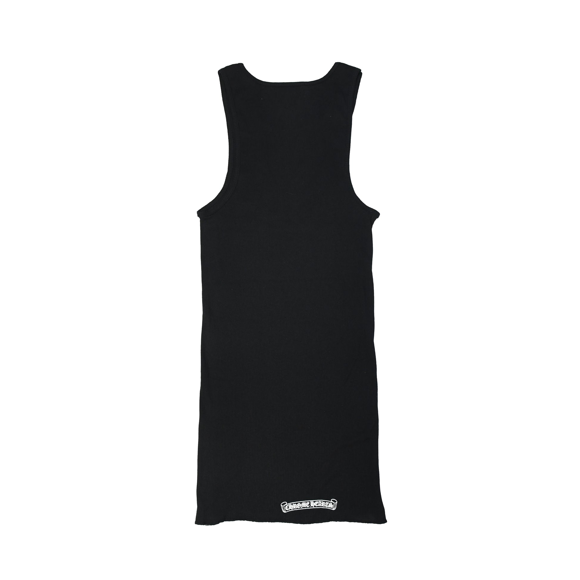 Chrome Hearts Hairy Cross Tank Top Black-NOBLEMARS