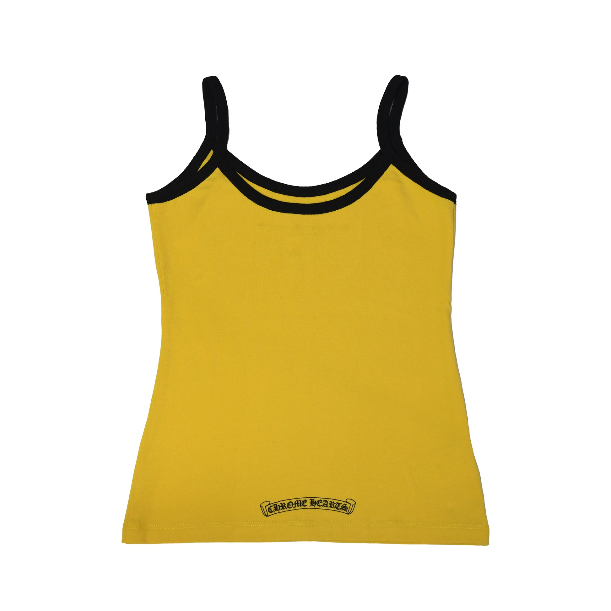 Chrome Hearts Horseshoe Logo Tank Top Yellow-NOBLEMARS