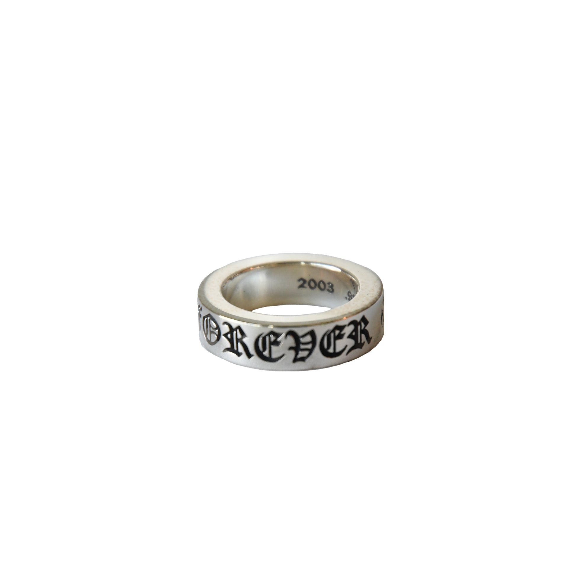 Chrome Hearts Forever Spacer Ring Silver-NOBLEMARS