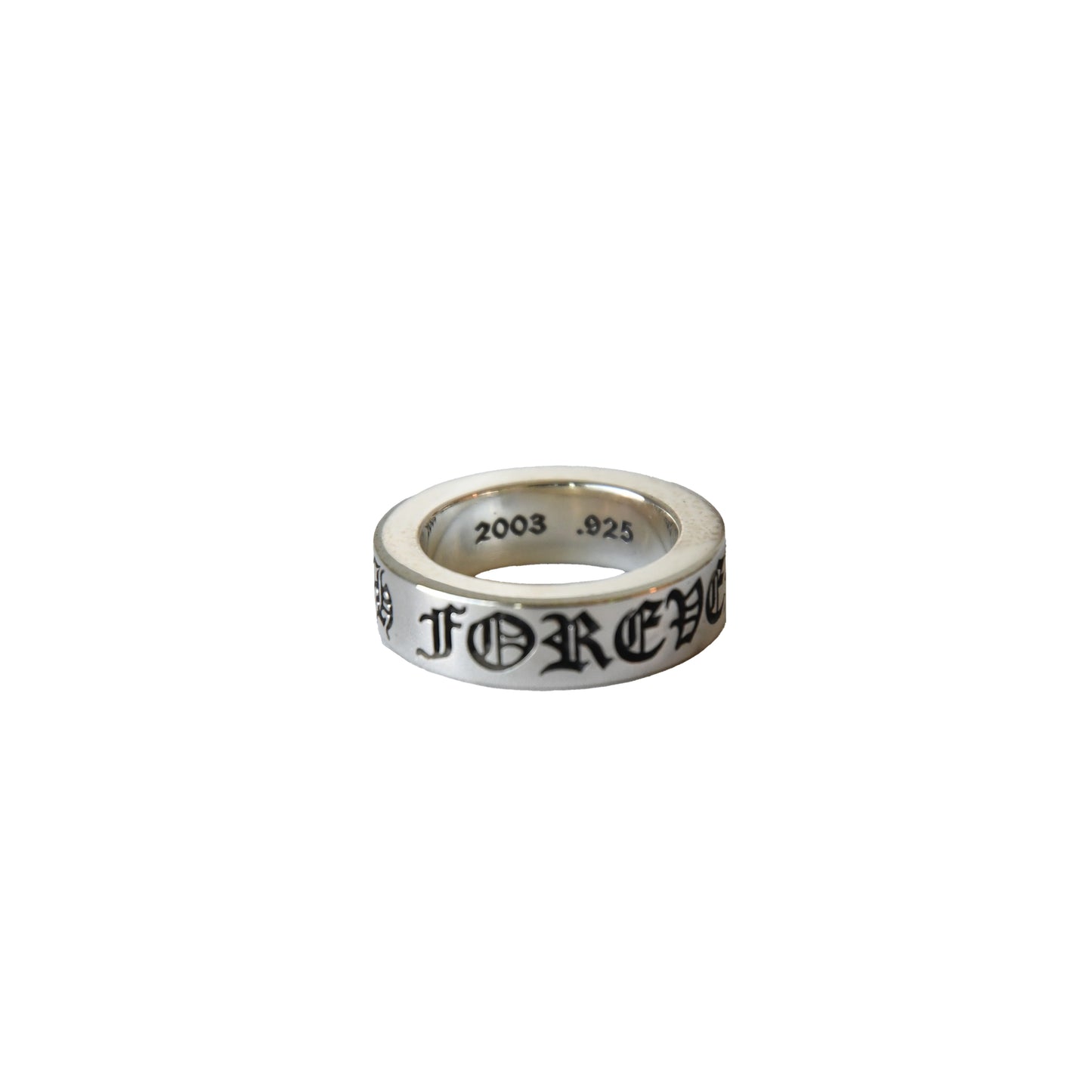 Chrome Hearts Forever Spacer Ring Silver-NOBLEMARS