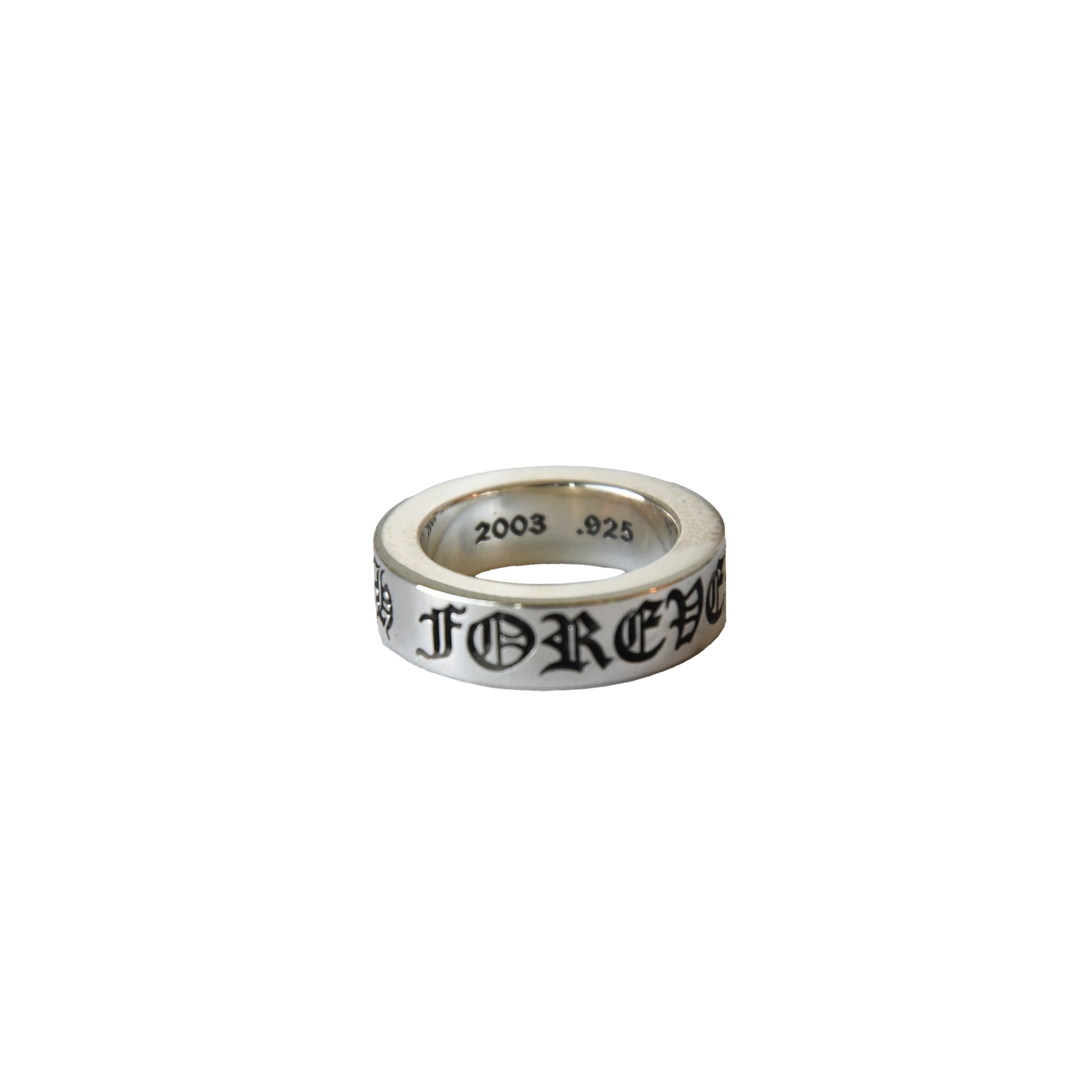 Chrome Hearts Forever Spacer Ring Silver-NOBLEMARS