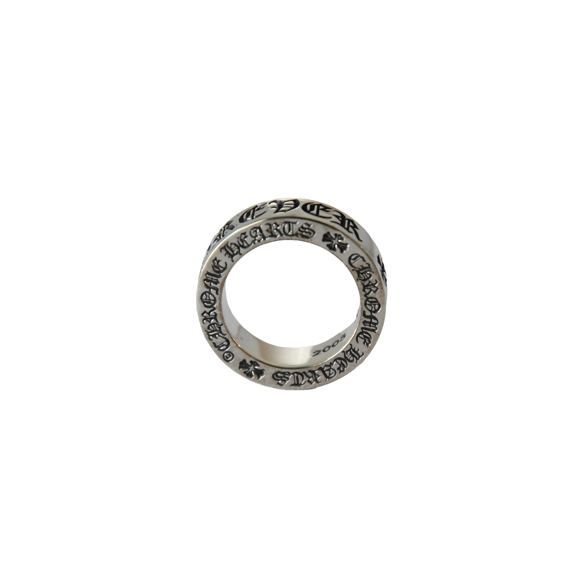 Chrome Hearts Forever Spacer Ring Silver-NOBLEMARS
