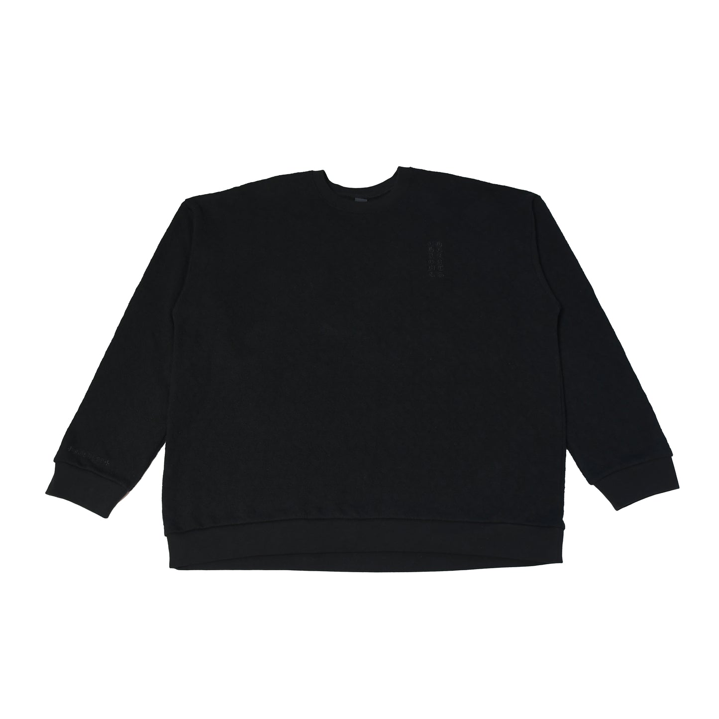 Chrome Hearts Jacquard Monogram Crewneck Sweatshirt Black-NOBLEMARS
