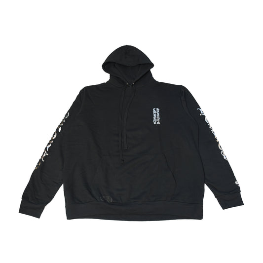Chrome Hearts 1988 Vertical Logo Hoodie Black-NOBLEMARS