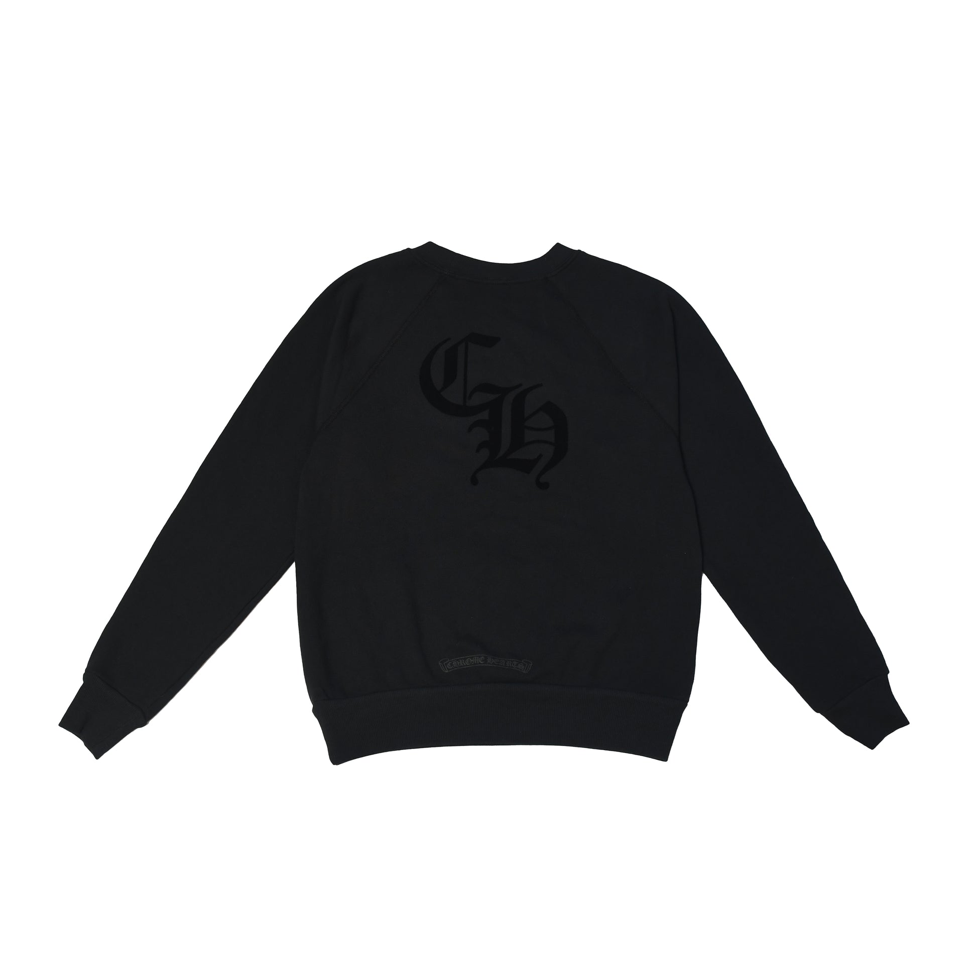 Chrome Hearts Cemetery Cross Blind Spot Crewneck Sweatshirt Black-NOBLEMARS