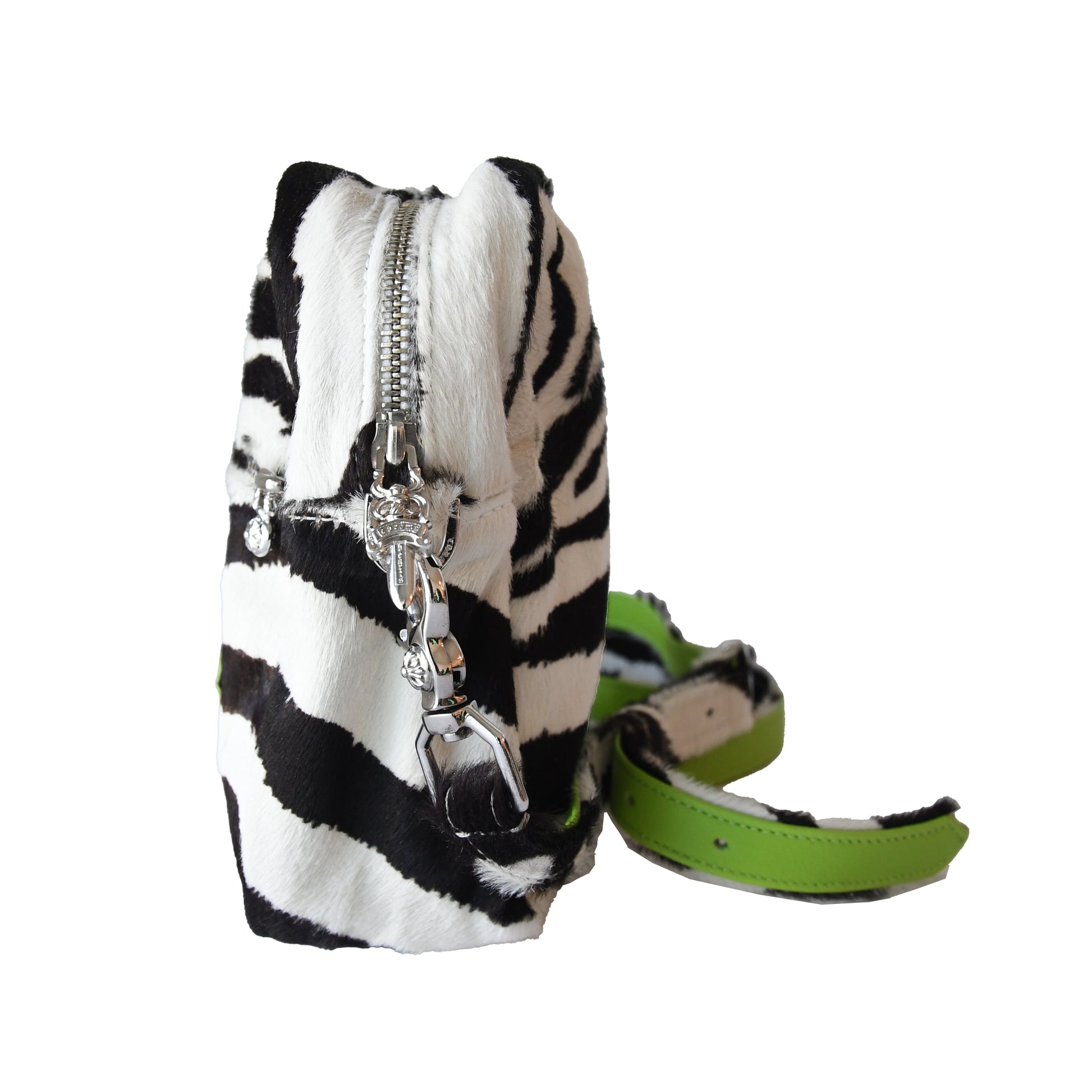 Chrome Hearts Zebra Bag With Green Crosses-NOBLEMARS