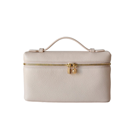 Loro Piana Leather Extra Pocket L19 Pouch Light Pink-NOBLEMARS