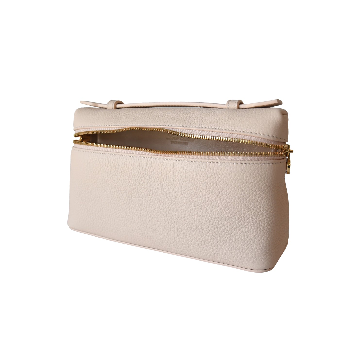 Loro Piana Leather Extra Pocket L19 Pouch Light Pink-NOBLEMARS