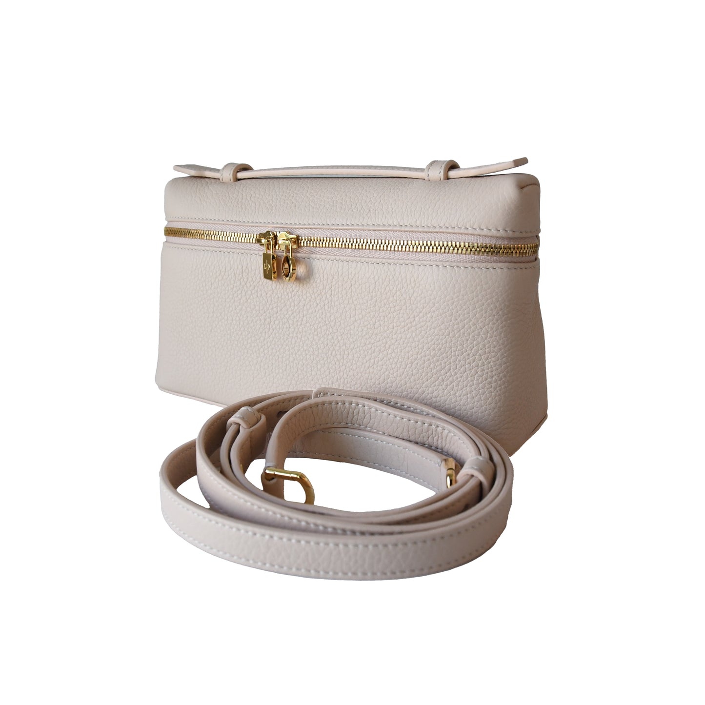 Loro Piana Leather Extra Pocket L19 Pouch Light Pink-NOBLEMARS