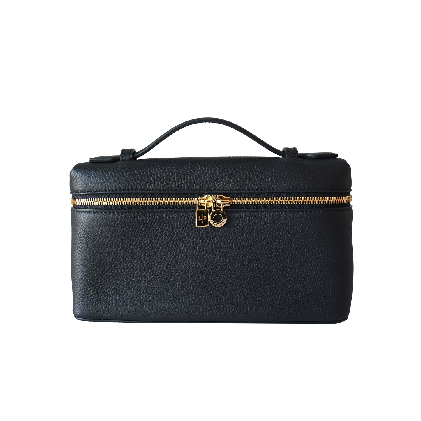 Loro Piana Leather Extra Pocket L19 Pouch Navy Blue-NOBLEMARS